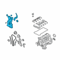 OEM 2012 Hyundai Genesis Coupe Cover Assembly-Timing Chain Diagram - 21350-2C101