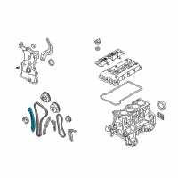 OEM Kia Tensioner Arm Assembly Diagram - 2442025002