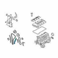 OEM 2008 Kia Rondo Guide-Timing Chain Diagram - 2443125001