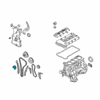 OEM Hyundai Sonata Tensioner Assembly-Timing Chain Diagram - 24410-25001