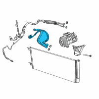 OEM 2022 Jeep Compass Line-A/C Suction & Discharge Diagram - 68302518AB