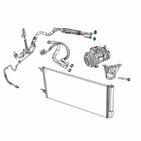 OEM 2022 Jeep Compass O Ring-A/C Line Diagram - 68368912AA