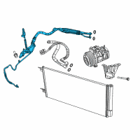 OEM 2018 Jeep Compass Line-A/C Suction And Liquid Diagram - 68271469AH