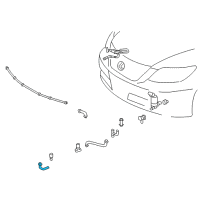 OEM Lexus LS600h Hose,HEADLAMP Cleaner Diagram - 90075-15007