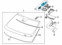 OEM 2022 Chevrolet Trailblazer Rain Sensor Diagram - 13536349