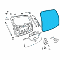 OEM 2021 Chrysler Voyager WEATHERSTRIP-LIFTGATE Opening Diagram - 68313519AE