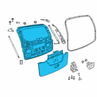 OEM Chrysler Voyager LIFTGATE Diagram - 68227064AL