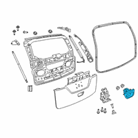 OEM 2020 Chrysler Voyager Handle-LIFTGATE Diagram - 5RP06AXRAC