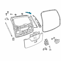 OEM 2019 Chrysler Pacifica Lift-Gate Hinge Right Diagram - 68229150AE