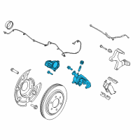 OEM 2020 Ford F-150 Caliper Diagram - JL3Z-2553-D