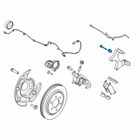 OEM 2017 Ford F-150 Caliper Support Retainer Kit Diagram - JL3Z-2C150-A