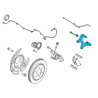 OEM 2017 Ford F-150 Caliper Support Diagram - JL3Z-2B511-A