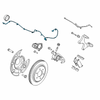 OEM 2020 Ford F-150 Rear Speed Sensor Diagram - HL3Z-2C190-A