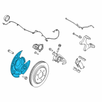 OEM 2015 Ford F-150 Splash Shield Diagram - FL3Z-2C028-A