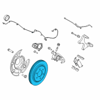 OEM 2020 Lincoln Navigator Rotor Diagram - JL3Z-2C026-D