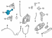 OEM 2021 BMW 840i Gran Coupe FRONT DOOR BRAKE Diagram - 51-21-7-440-723