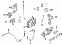 OEM BMW 840i Gran Coupe LOCKROD, LEFT Diagram - 51-21-7-428-539