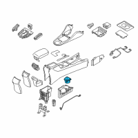 OEM 2019 Hyundai Ioniq Cup Holder Assembly Diagram - 84620-G2000-4X