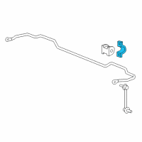 OEM Acura RL Holder, Stabilizer Bush Diagram - 52308-TR7-A00