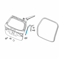 OEM 2017 Honda Odyssey Stay Assembly, Passenger Side Diagram - 74820-TK8-305