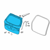 OEM 2014 Honda Odyssey Tailgate (DOT) Diagram - 68100-TK8-405ZZ