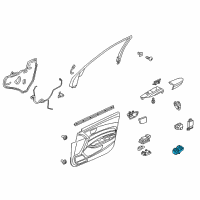 OEM Acura Switch Assembly, Power Window Maste Diagram - 35750-TZ3-A01