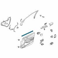 OEM 2019 Acura TLX Weatherstrip, Right Front Door Diagram - 72335-TZ3-A01