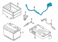 OEM 2022 Nissan Sentra Cable Assy-Battery To Starter Motor Diagram - 24110-6LB0A