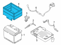 OEM 2022 Nissan Sentra Cover-Battery Diagram - 24431-6LA1A