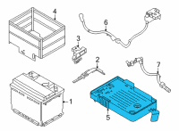OEM 2020 Nissan Sentra Tray-Battery Diagram - 24428-6LA0B