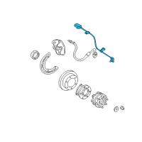 OEM GMC K3500 Front Speed Sensor Diagram - 19181884