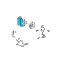 OEM Hummer H3 Reservoir, P/S Fluid Diagram - 15132765