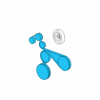 OEM 2006 Jeep Grand Cherokee Belt-Accessory Drive Diagram - 53032037AJ