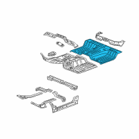 OEM Dodge Ram 2500 Pan-Rear Floor Pan Diagram - 55276974AA