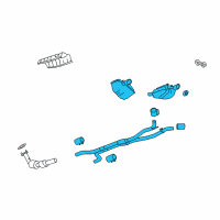 OEM 2012 Chevrolet Camaro Muffler & Pipe Diagram - 19419958