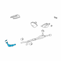 OEM 2010 Chevrolet Camaro Converter & Pipe Diagram - 19328742