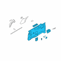 OEM 2016 Ford Expedition Quarter Trim Panel Diagram - FL1Z-4031013-AE