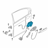 OEM 2017 BMW 540i xDrive Door Lock Actuator Motor Diagram - 51217281941