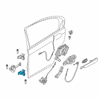 OEM 2018 BMW 540d xDrive Door Hinge Diagram - 41517420097