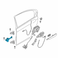 OEM 2017 BMW 540i xDrive Door Check Diagram - 51217341033