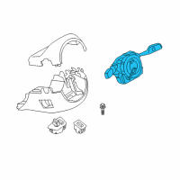 OEM 2011 BMW 740Li Switch Unit Steering Column Diagram - 61-31-9-245-624