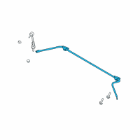 OEM Ford Taurus X Stabilizer Bar Diagram - 8A4Z-5A772-A