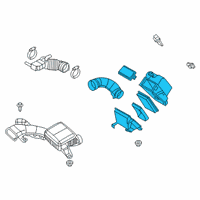 OEM 2017 Nissan NV200 Air Cleaner Assembly Diagram - 16500-3LM0A