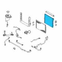 OEM BMW X6 Radiator Diagram - 17-11-7-576-305