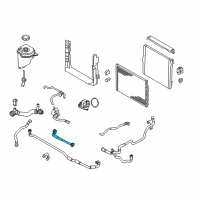 OEM 2012 BMW X6 Upper Radiator Coolant Hose Diagram - 17-12-7-576-376