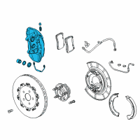 OEM 2015 Chevrolet Camaro Caliper Diagram - 22958637