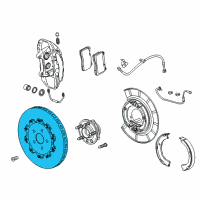 OEM 2014 Chevrolet Camaro Rotor Diagram - 22958647