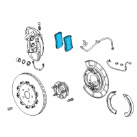 OEM Chevrolet Camaro Rear Pads Diagram - 22990625