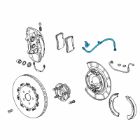 OEM 2011 Chevrolet Camaro Brake Hose Diagram - 23425472