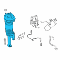 OEM BMW 740i xDrive RP AIR SUSPENSION STRUT REAR Diagram - 37-10-7-915-953